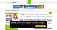 Desktop Screenshot of gewinnzentrale.de