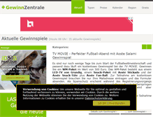 Tablet Screenshot of gewinnzentrale.de